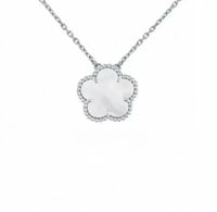 silver white necklace