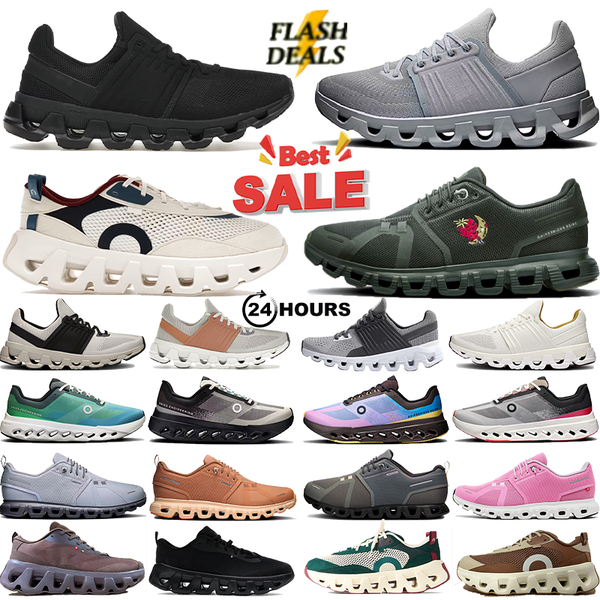 With Box Running Cloudes Designer shoes ons men swift3 Amp Women x4 5sport sneaker White All Black Alloy Glacier Cobalt Sky surfer Jogging Runners outdoor trainers