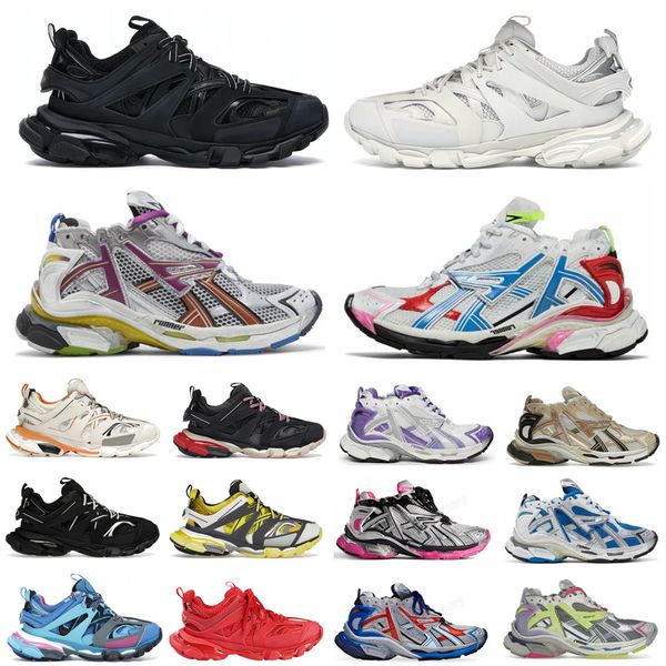Desinger Casual Shoes Runner 7 7.0 Track Led Sneaker Tracks 3 3.0 Platform Sneakers Luxury Paris Gomma Leather Trainer Extraordinary Runners Mens Trainers 35-46