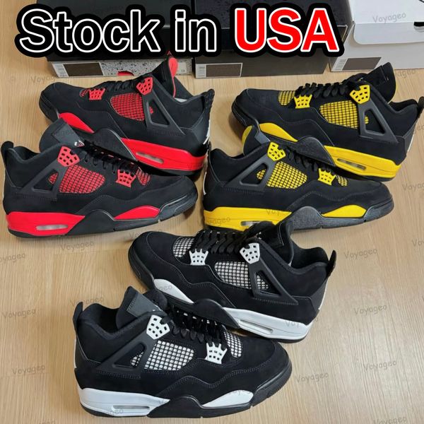 4s Basketball Shoes Designer Men Women 4 4s Shoes Retro Mesh Upper Breathable Mesh Upper Shock Absorbing Midsole Cushion Sole Street Casual Sneakers Shoes Sire 36-47